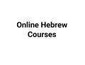 Hebrew Language Courses
