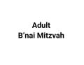 Adult B'nai Mitzva