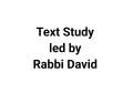 Text Study
