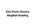 Erev Purim Service