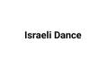 Israeli Dance