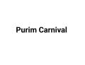 Purim Carnivl